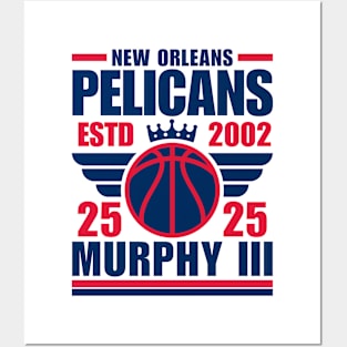 New Orleans Pelicans Murphy III 25 Basketball Retro Posters and Art